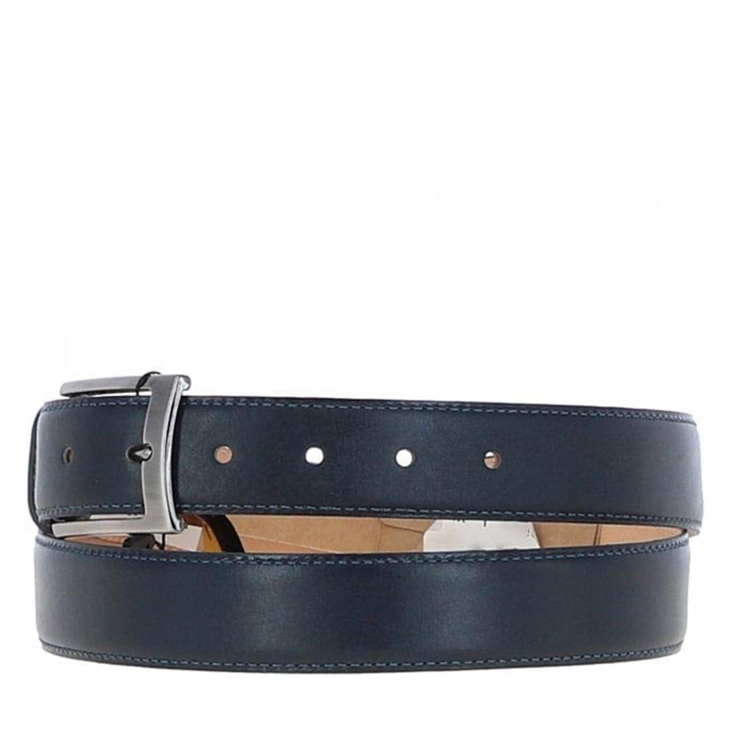 Men’s Chino Leather Belt Navy - Timeless Style and Exceptional Quality - Image 2