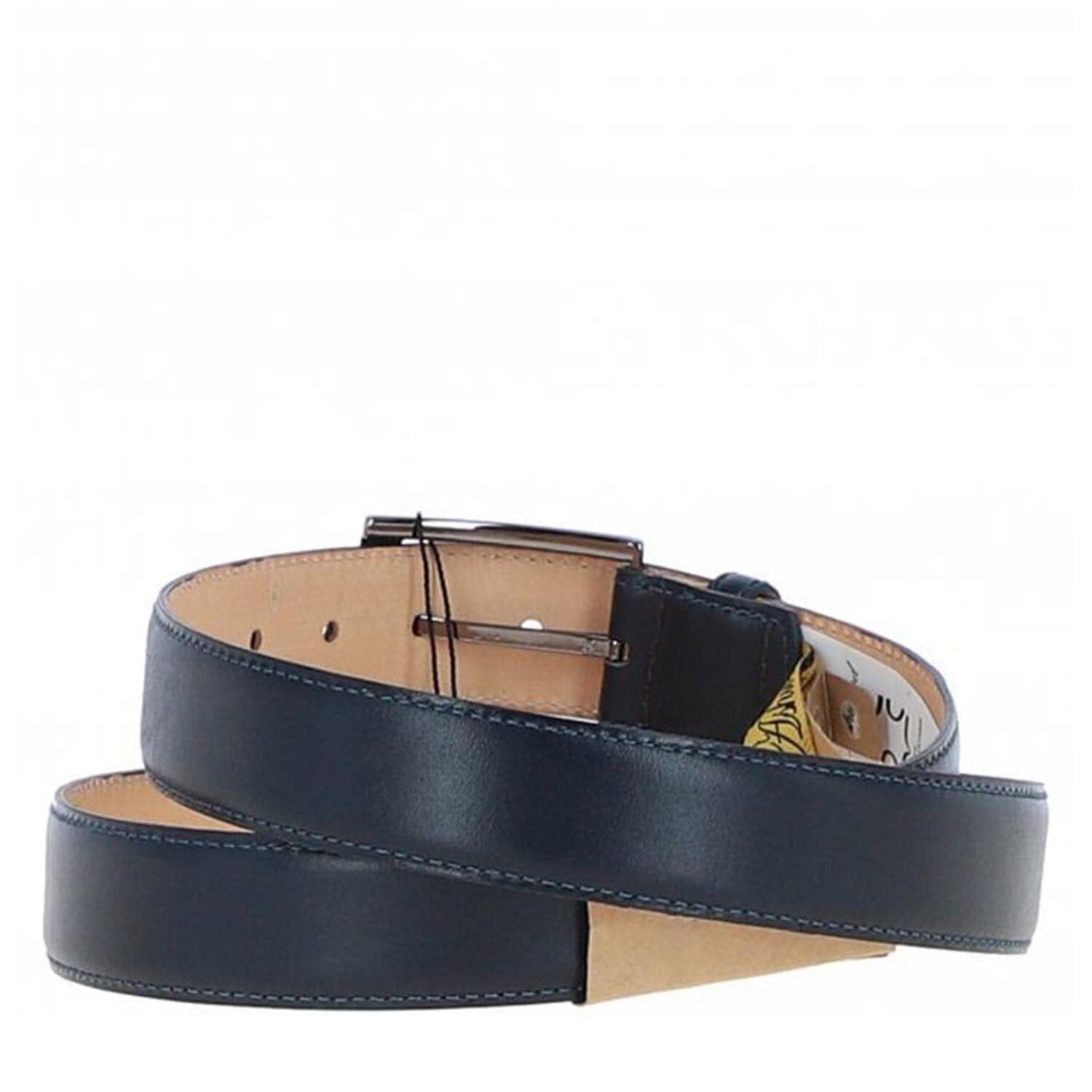 Men’s Chino Leather Belt Navy - Timeless Style and Exceptional Quality - Image 3
